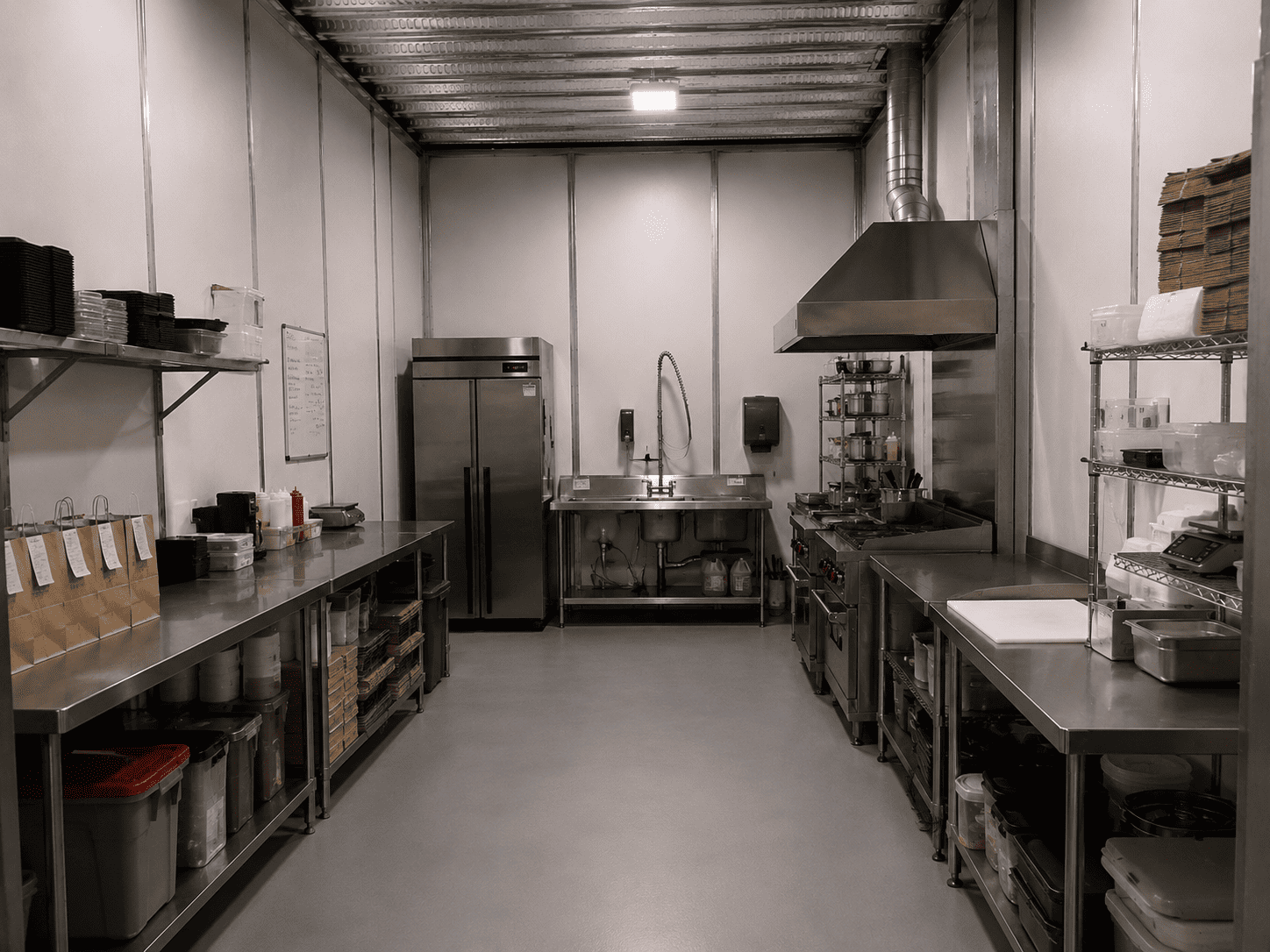 Cocina oculta equipada