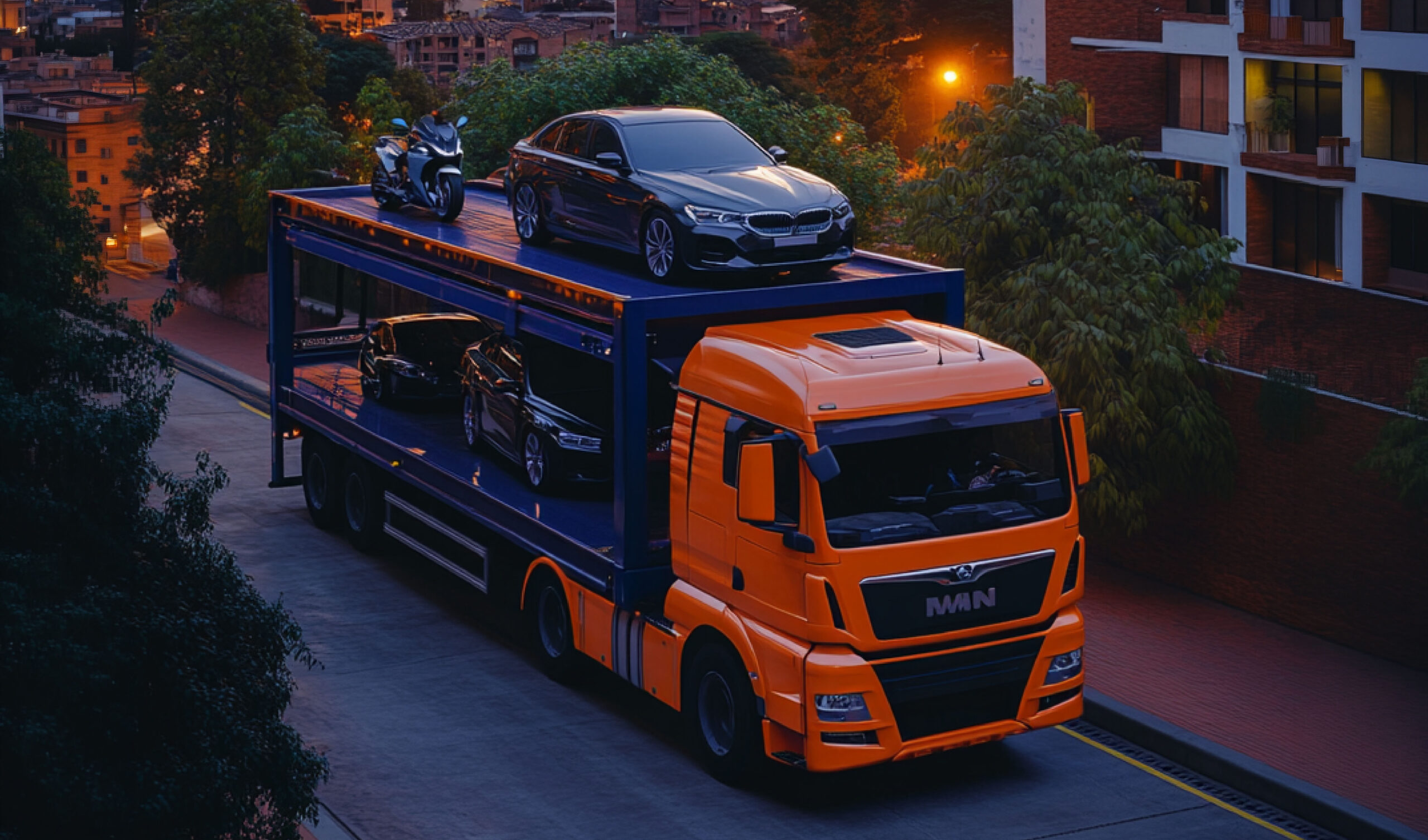 Servicio de transporte de vehículos