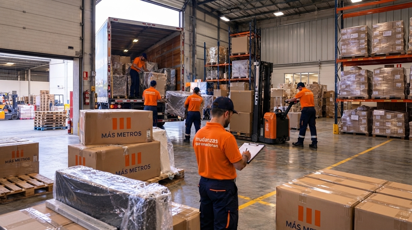 Cajas de mercancía revisadas mientras se cargan en un vehículo